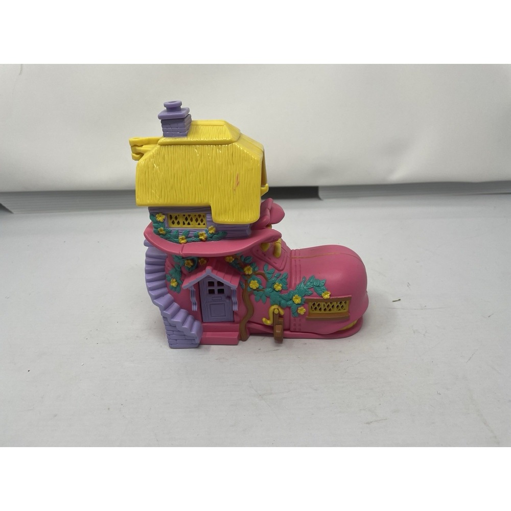 1995 Vivid Imaginations Storybook Shoe House Playset – Vintage Dollhouse School